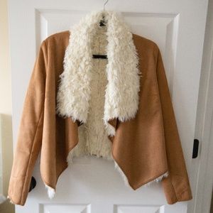 Piko 1988 Camel Faux Shearling Jacket